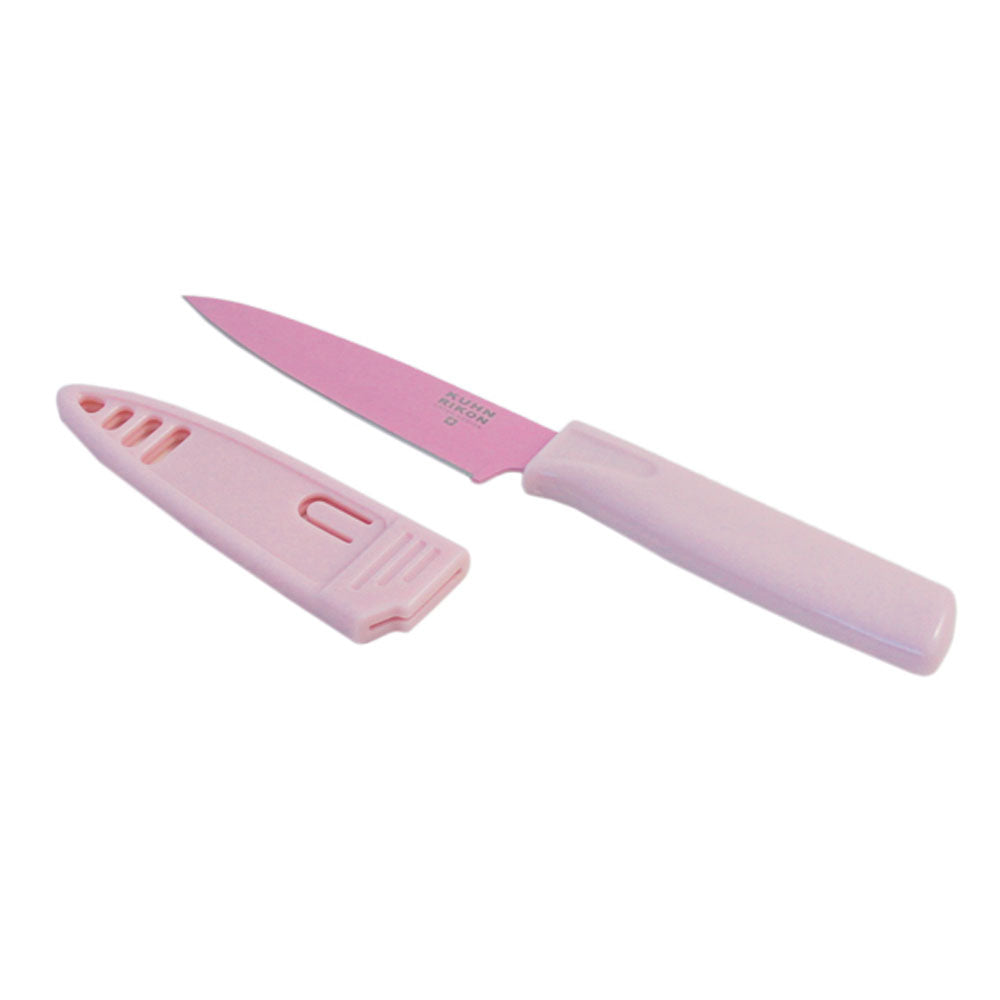 Kuhn Rikon Colori Straight Edge 4-Piece Paring Knife Set (2 Pink