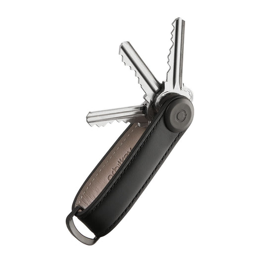 Orbitkey 2.0 Black Leather Keychain