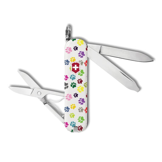 Victorinox Paw Print Classic SD Designer Swiss Army Knife Only at Swiss Knife Shop