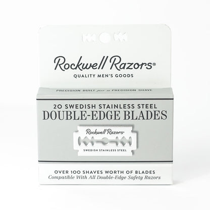 Rockwell Double Edge Razor Blades, 20 Pack