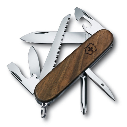 Hiker Hardwood Walnut Swiss Army Knife by Victorinox at Swiss Knife Shop