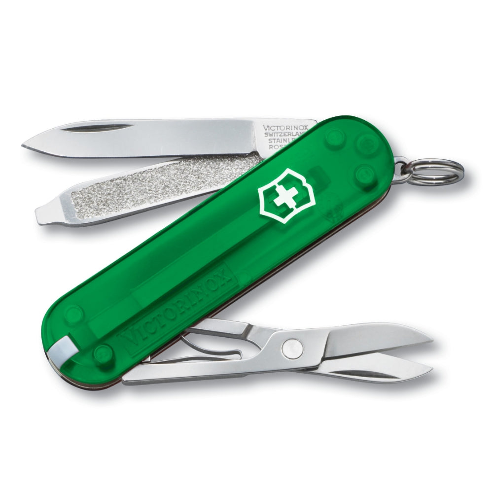 Classic SD Swiss Army Knife by Victorinox in Translucent Emerald
