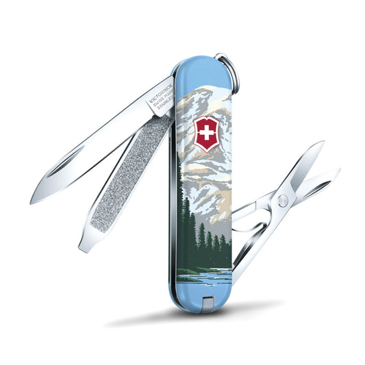 Victorinox Mount Rainier National Park Poster Art Classic SD Swiss Army Knife