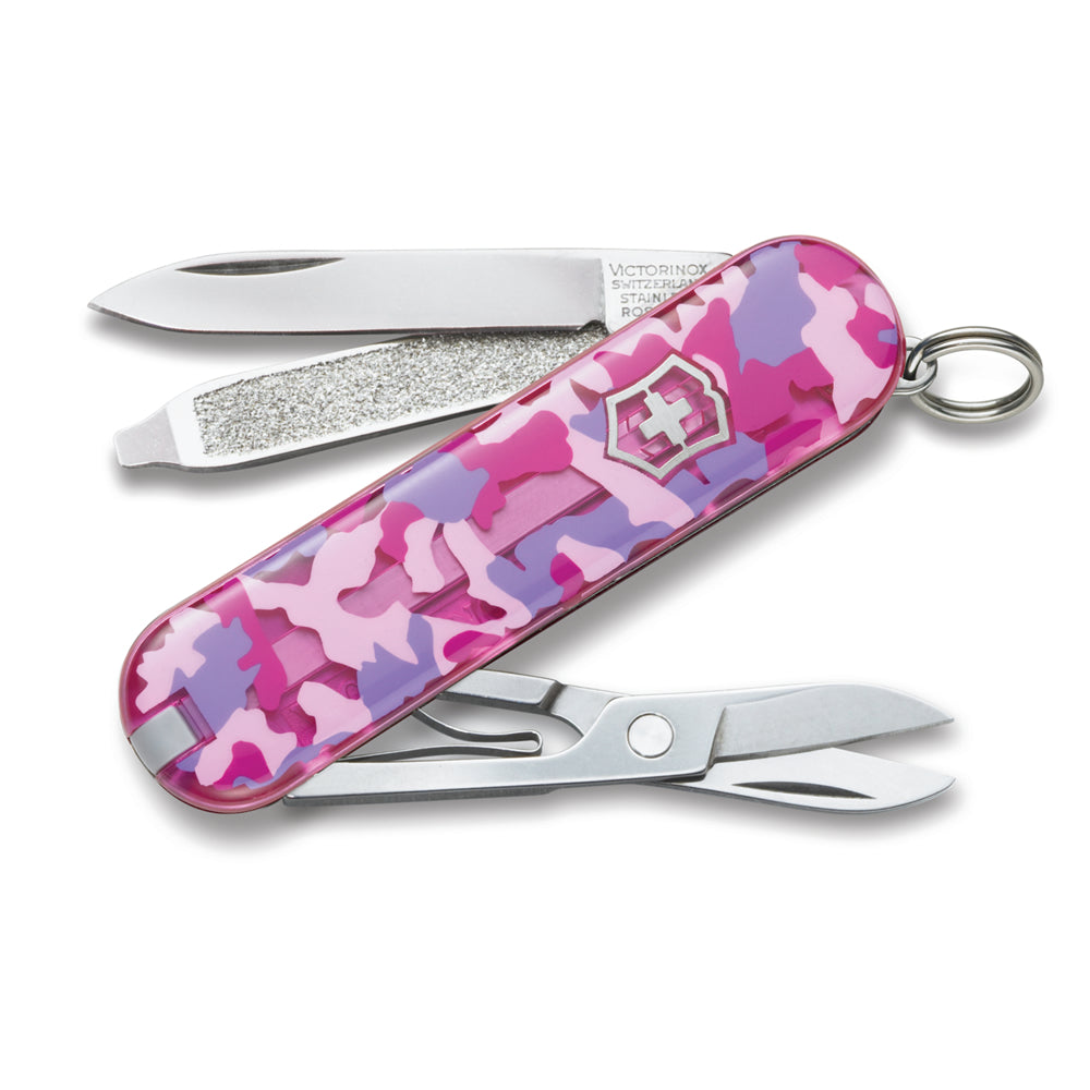 Victorinox Pink Camo Classic SD Swiss Army Knife
