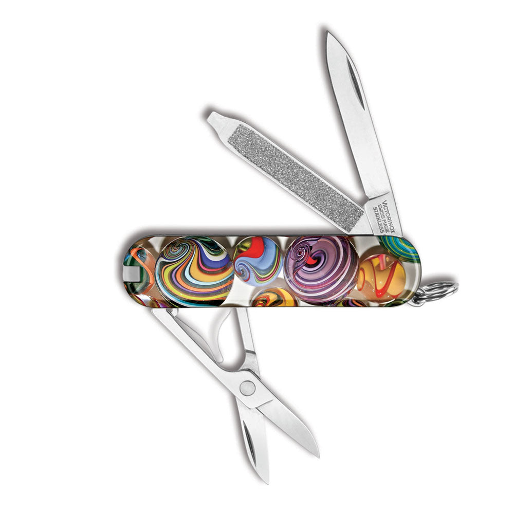 Victorinox Marbles Classic SD Designer Swiss Army Knife featuring the Marbles of Fritz Glass