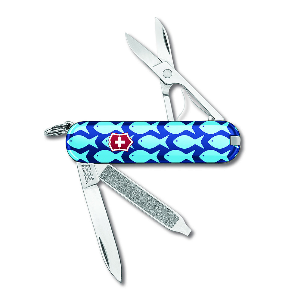 Victorinox Red Fish Classic SD Designer Swiss Army Knife at Swiss Knife Shop