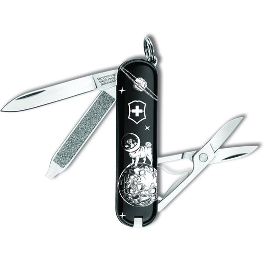 Victorinox Space Pugs Classic SD Exclusive Swiss Army Knife with a Pug on the Moon