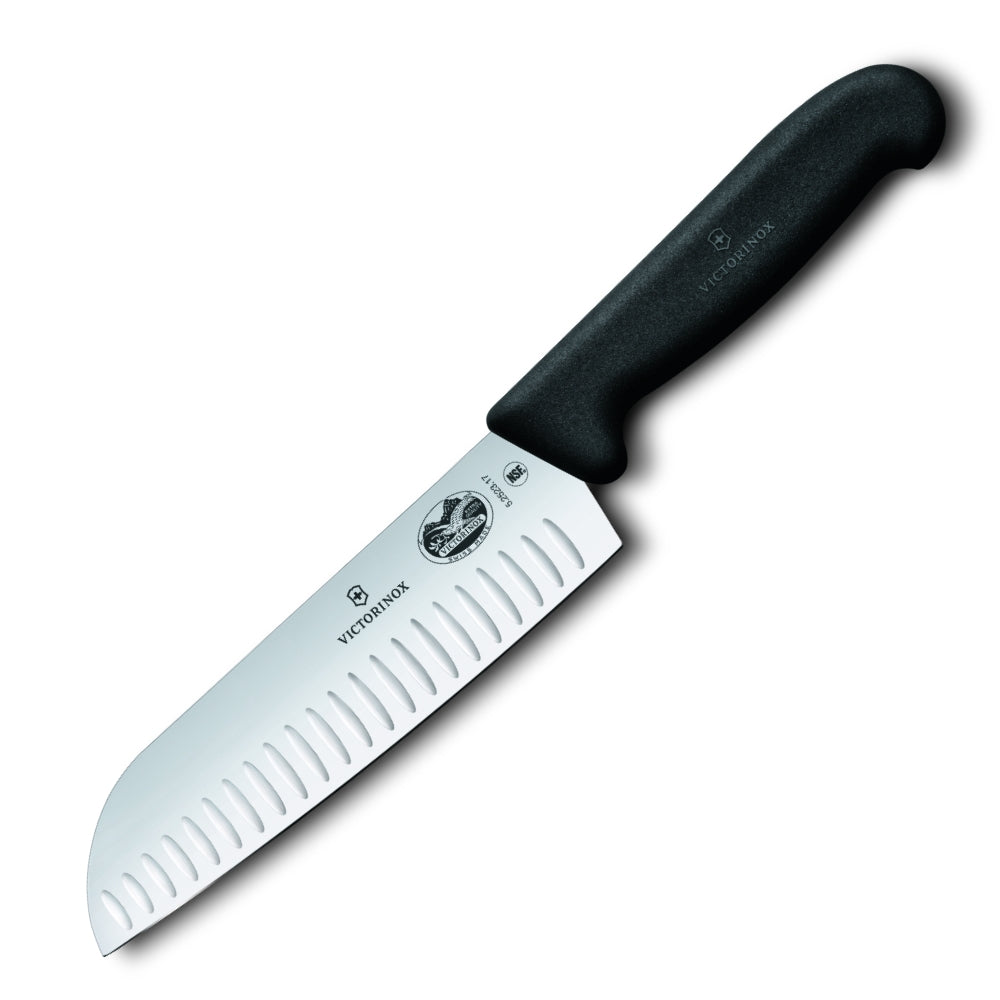 Victorinox Fibrox Pro 7" Fluted Edge Santoku Knife