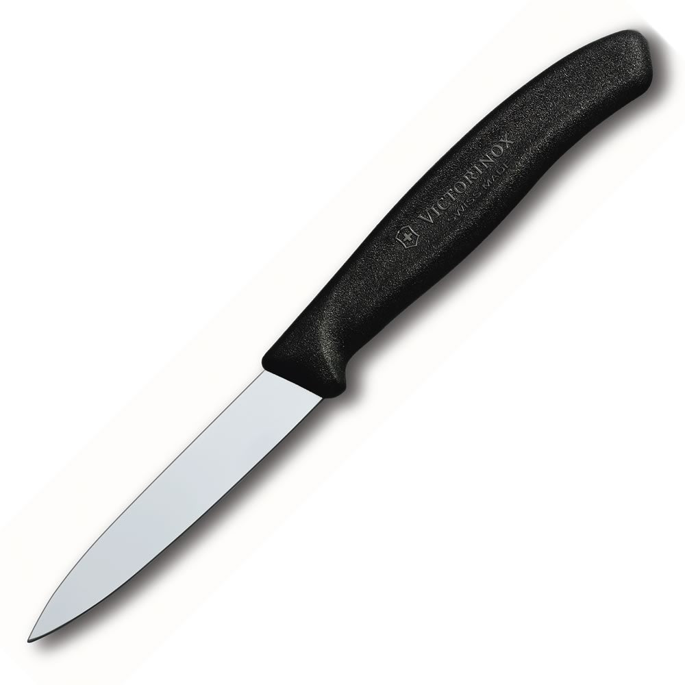 Victorinox Swiss Classic 3.2 inch 3 Piece Paring Knife Set with Peeler Black