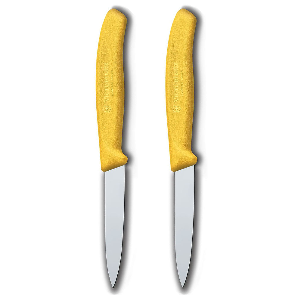 Victorinox Classic 2-Piece 3.25" Paring Knife Set Yellow Handles