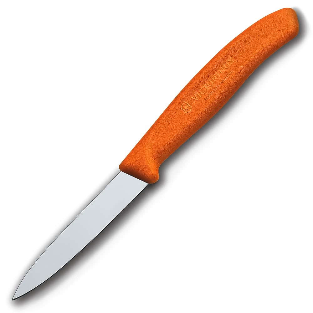 Swiss Classic 3.25" Spear Tip Paring Knife by Victorinox in Orange