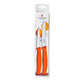 Victorinox Classic 4.25" Utility Knife and 3.25" Paring Knife Set Orange Handles