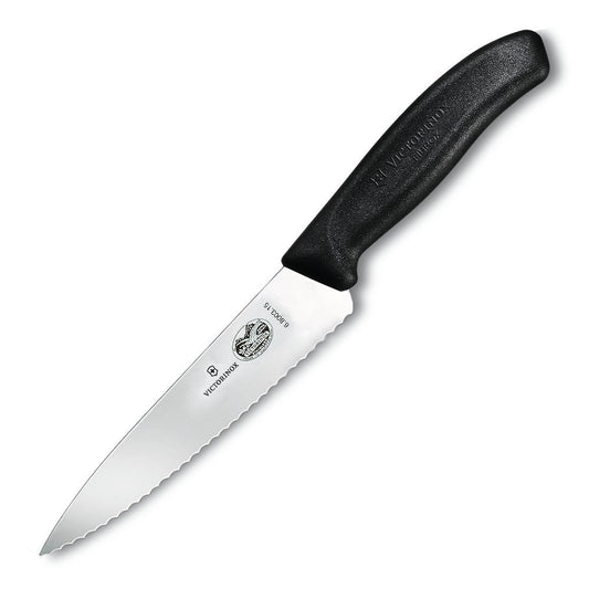 Swiss Classic 6" Serrated Wide Utility Knife by Victorinox