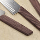 Swiss Modern Wood 7.5" Granton Edge Santoku Knife by Victorinox