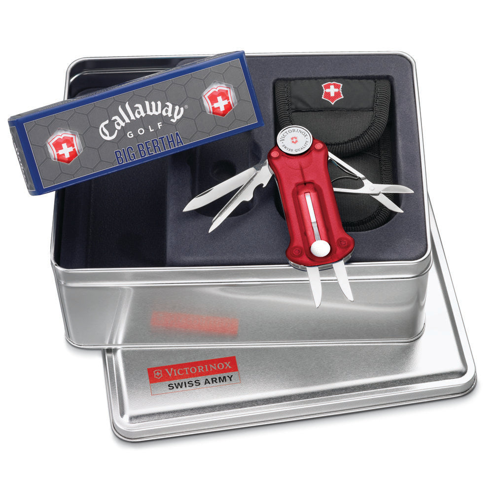 Victorinox Ruby GolfTool Swiss Army Knife with Golf Balls