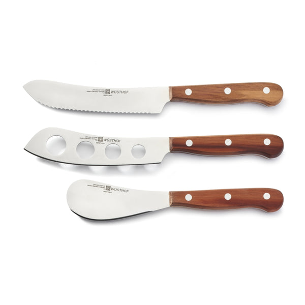 Wusthof Three-Piece Plum Charcuterie Knife Set at Swiss Knife Shop