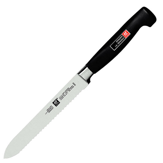 Zwilling TWIN Four Star 5" Serrated Utility Knife